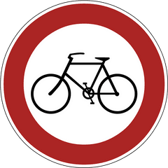 No Bicycles Road Sign Transparent Png - Stickpng Bond Street Station