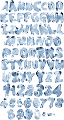 Ice Rotation Font - Handmadefont Transparent Ice Font Png