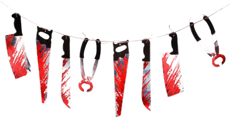 Bloody Knife Saw Horror Halloweenfreetoedit - Party Png