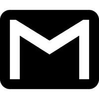 Black Gmail Download Free Image - Free PNG