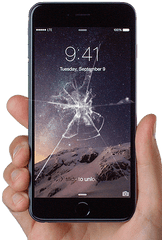 Download Hd Broken Or Cracked Glass - Gear Vr Iphone Broken Iphone 8 Png