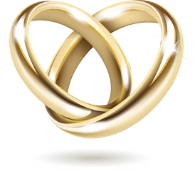 Wedding Invitation Gold Ring - Gold Wedding Rings Png