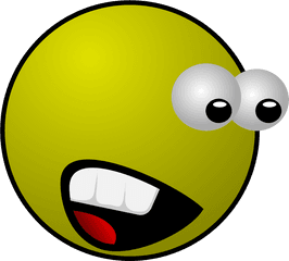 Smiley Face Yellow - Scared Clipart Gif Png