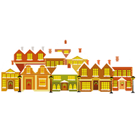 House Christmas Photos PNG Free Photo