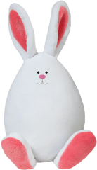 Megg Coral Eggie Bunny - Stuffed Toy Png