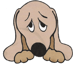 Dog Clipart Dof - Sad Dog Face Clipart Png