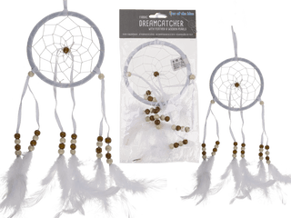 White Coloured Fabric Dreamcatcher - Out Of The Blue Kg Needlework Png