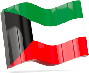 Wave Icon Illustration Of Flag Kuwait - Kuwait Flag Wave Png