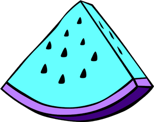 Download Watermelon Clipart Oblong - Watermelon Fruit To Watermelon Slice Watermelon Coloring Page Png