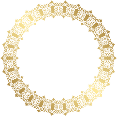 Gold Circular Border - Dream Gold Transparent Circle Golden Border Png