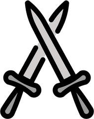 Crossed Swords Emoji Clipart - Espada Emoji Png