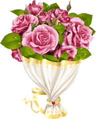 4570book Hd Ultra Bouquet Clipart Rose Pack 5935 - Transparent Background Bouquet Of Flowers Clipart Png