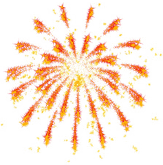 Fireworks With White Background - Firework With White Background Png