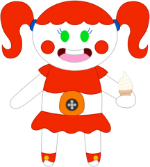 Kawaii Chibi Of Circus Baby - Circus Baby Kawaii Png