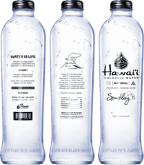 Volcanic Hawaiian Spring Water Glass Sparkling 777ml - Hawaii Volcanic Water Png