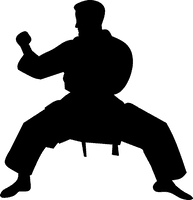 Karate Fighter Male Black Belt - Free PNG