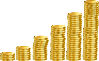 Money Stack Of Coins Clipart Png Image - Gold Coins Stack Png