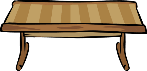 Furniture Clipart Wood - Club Penguin Furniture Png