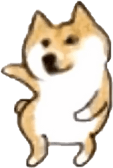 Doge Dancing 1 Sticker By Juan Pacheco - Dancin Doge Png