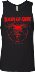 Icon Of Sin Mens Premium Tank Top - Rebel Star Png