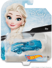 Hw Disney And Pixar Character Cars - Hot Wheels Elsa Car Png