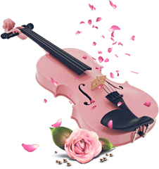 Violin Pink Aesthetic Sticker By Taylor Lynn - Girly Png