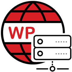 Wordpress Hosting - Hosting Logo Red Png