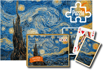 Starry Night Puzzle And Card Bundle - Van Gogh Starry Night Star Wars Png