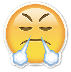 Face With Look Of Triumph Emojis Novos - Ios Emoji Png