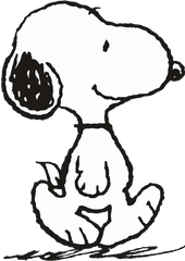 Free Snoopy Clipart Black And White - Snoopy Clip Art Png