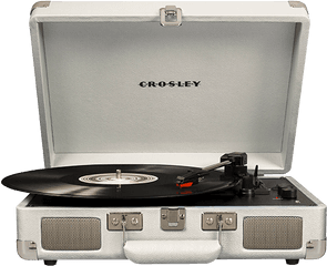 Crosley Cruiser Deluxe Turntable White - Crosley Record Player White Png