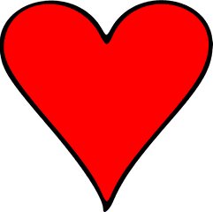 Red Heart Emoji Png - Clip Art Of Heart Transparent Google Maps Marker