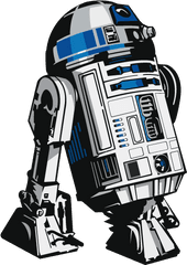 Stickers R2d2 - R2d2 Stencil Png