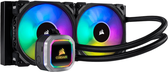 Corsair H100i Rgb Platinum Cpu Liquid - Corsair H100i Rgb Png