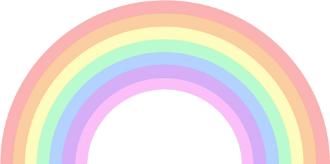 Rainbow Clipart - Pastel Rainbow Clipart Png