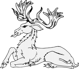 Elk - Line Art Png