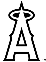 Download Anaheim Angels Logo Black And - Los Angeles Angels Png