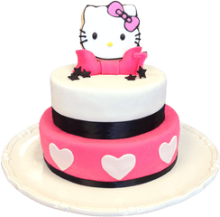 Hello Kitty Birthday Cakes - Hello Kitty Cake Png 500x500 Hello Kitty Cartoon Cake