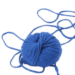Ball Of Blue Wool - Ball Of Yarn Transparent Png