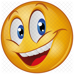 Laugh Emoji Icon Of Flat Style - Smiley Png