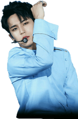 Download Mingyu Seventeen Blue Png - Kim Mingyu Transparent Mingyu Png