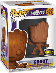 Wood Deco Vinyl Figure - Funko Pop Groot Wood Png