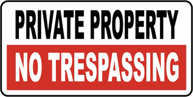 No Trespassing Sign Free Download Image - Free PNG