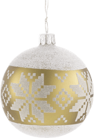 Christmas Gold Bauble PNG Free Photo