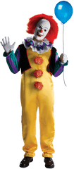 Classic Pennywise Costume - Clown Halloween Costume Png