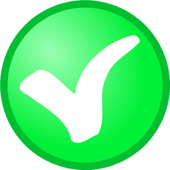 Circle Green Checkmark Drawing Free Image - Ok Clipart Png