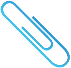 Paperclip Clipart Transparent - Blue Paper Clip Clip Art Png