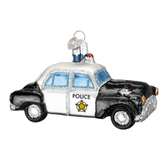 Police Car - Christmas Ornament Png