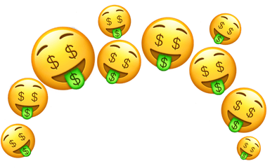 Money Moneyemoji Emoji Crown Emojicrown - Iphone Money Emoji Png