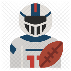 American Football Player Icon - Illustration Png